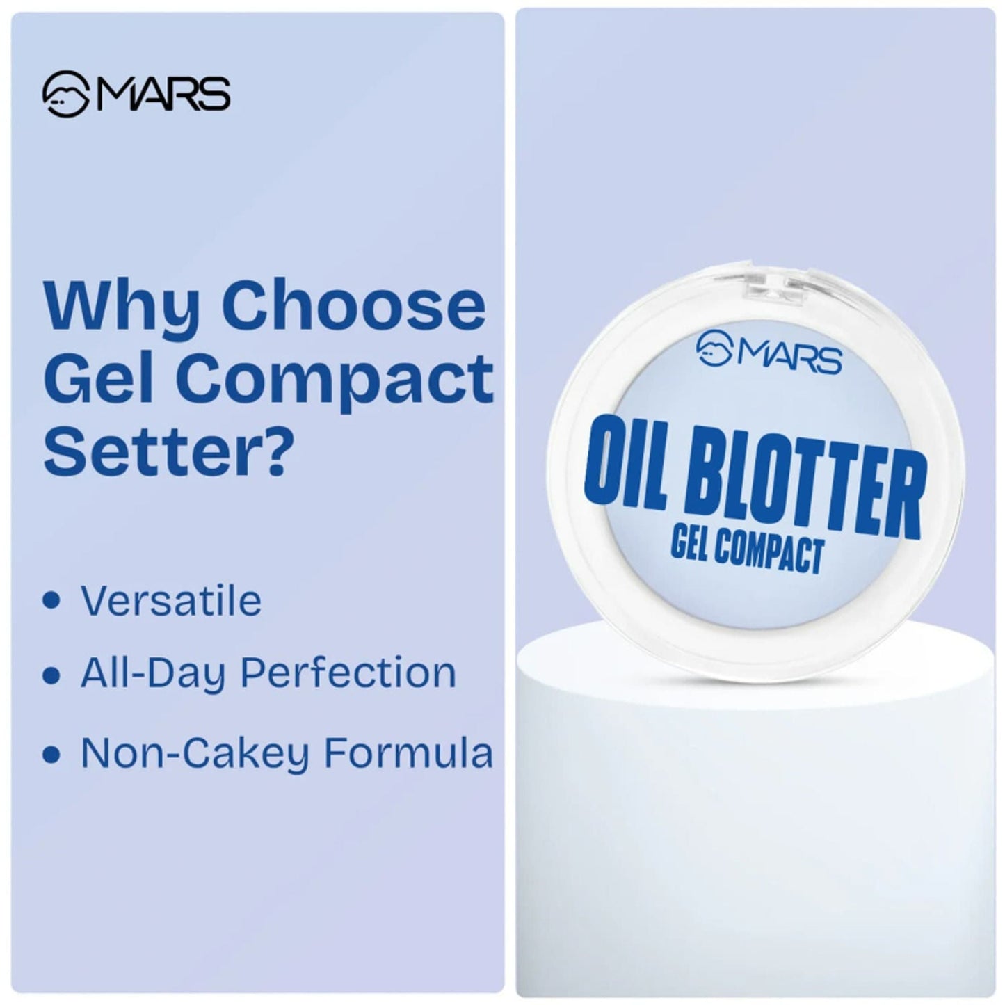 MARS Cosmetics Oil Blotter Gel Compact (5gm) - Swadesiicart