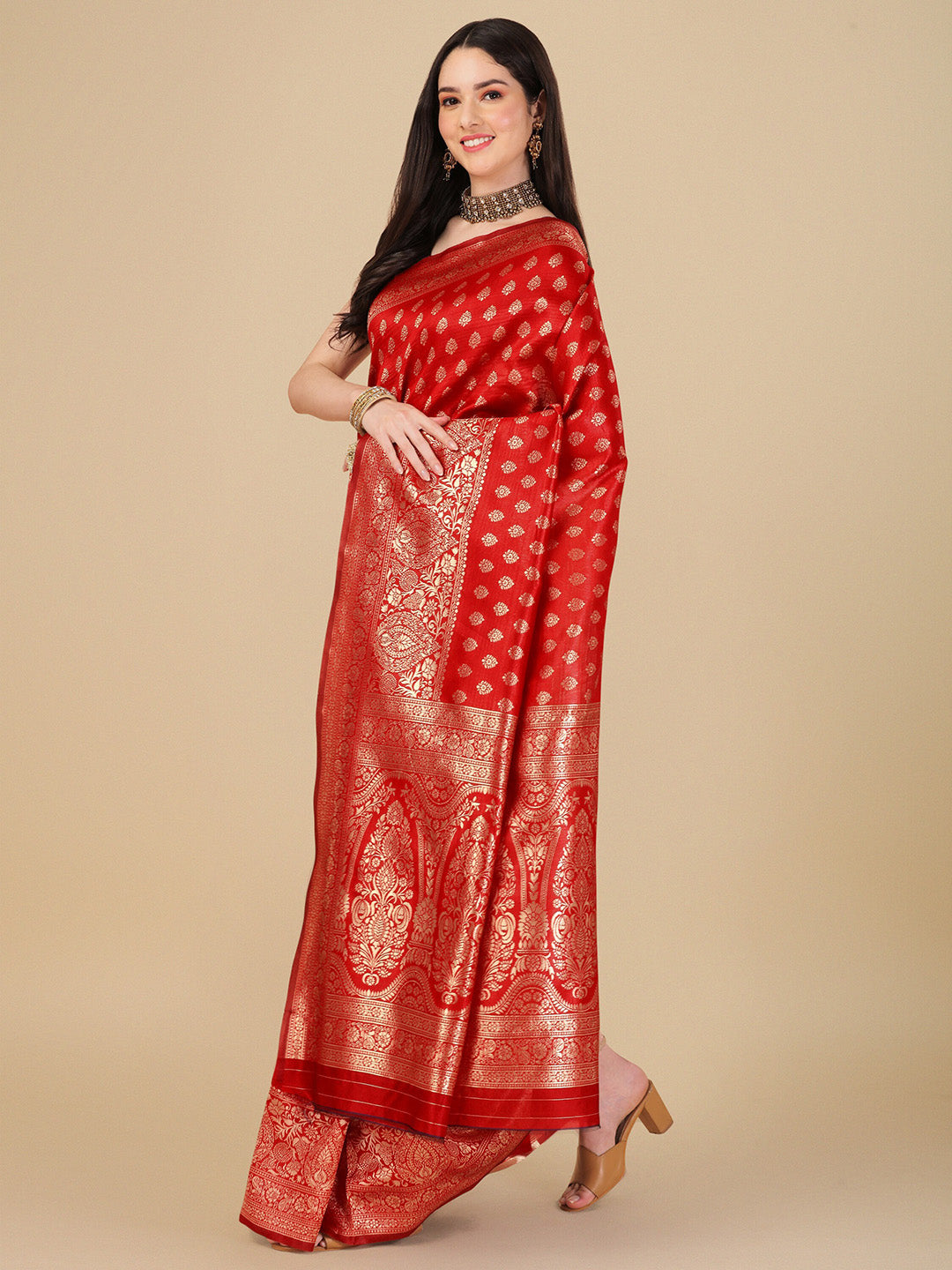 Kalini Woven Design Zari Art Silk Banarasi Saree | Swadesiicart