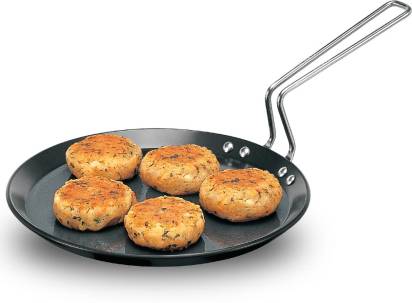 Hawkins Futura Hard Anodised Flat Tava 26 cm Diameter (AFT26) - Swadesiicart