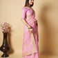 Vamsee Pink Organza Saree - Swadesiicart