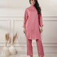 Joban Fashion Women's Rayon Peach Co-Ord Set - Swadesiicart