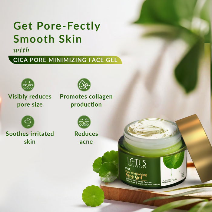 Lotus Botanicals Cica Pore Minimizing Face Gel | Swadesiicart