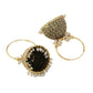 NVR Women Gold Toned Contemporary Jhumkas Earrings | Swadesiicart