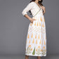 Ahalyaa Women's Traditional wear Dress - White | Swadesiicart
