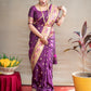 Jyoti Fashion Women's Wine Paithani Silk Zari Woven Saree with Blouse | Swadesiicart