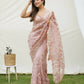 Vamsee Brown Organza Saree - Swadesiicart