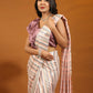 Peach Pure Georgette Sequence work Ready to wear Saree with stitched Blouse - Satiksha | Swadesiicart