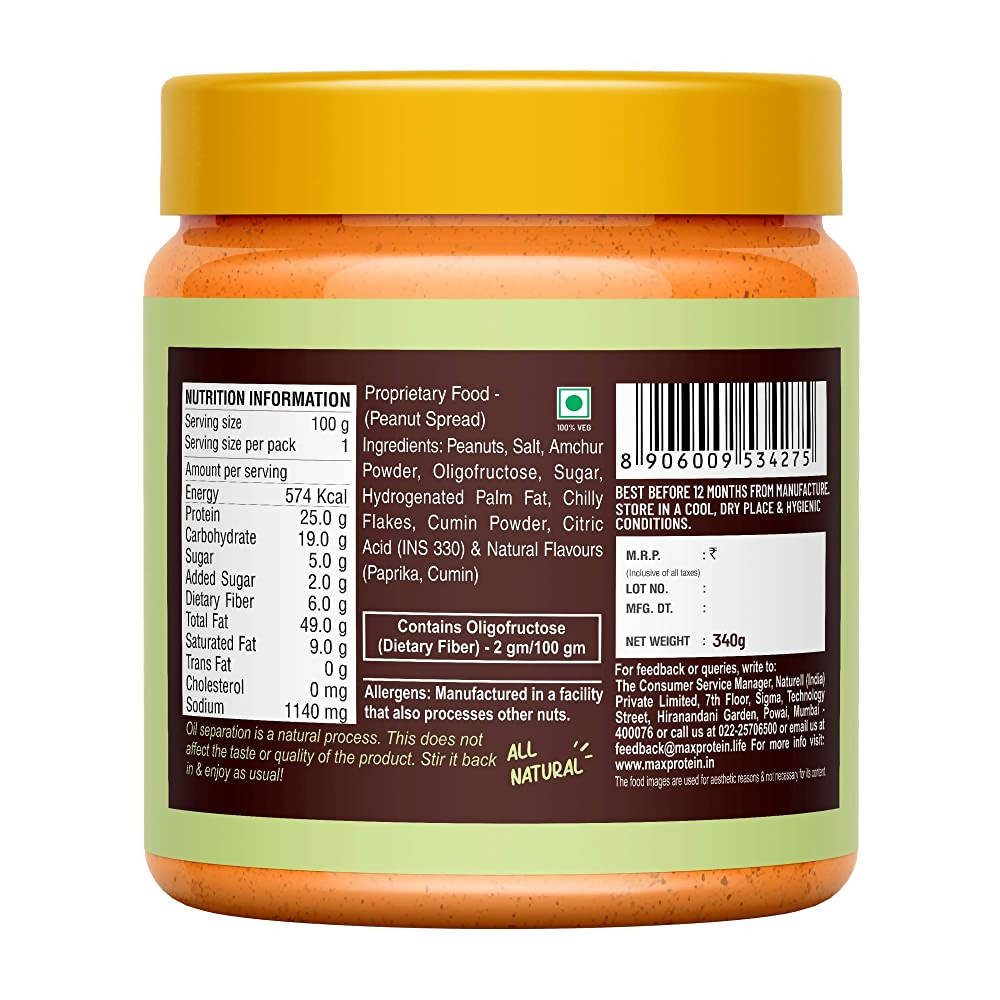 RiteBite Max Protein Spicy Chutney Peanut Butter - Swadesiicart