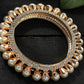 Mominos Fashion Kamal Johar AD Golden Off White Bangles Set