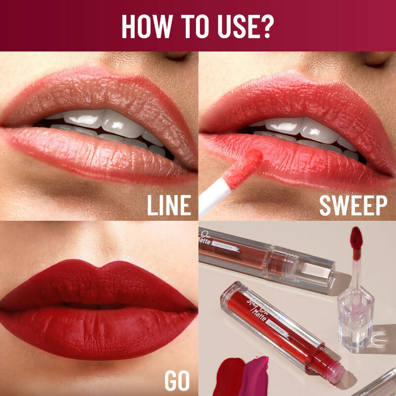 Swiss Beauty Stay On Matte Liquid Lipstick - 10 Earthy Brown | Swadesiicart