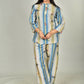 Morchari Digital Print Semi Muslin Co-Ord Set Top & Trouser-Multicolor - Swadesiicart