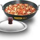 Hawkins Futura Hard Anodised Kadhai 22 cm Diameter with Lid 1.5 L (AK15S) - Swadesiicart