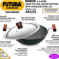 Hawkins Futura Hard Anodised Kadhai 22 cm Diameter with Lid 1.5 L (AK15S) - Swadesiicart