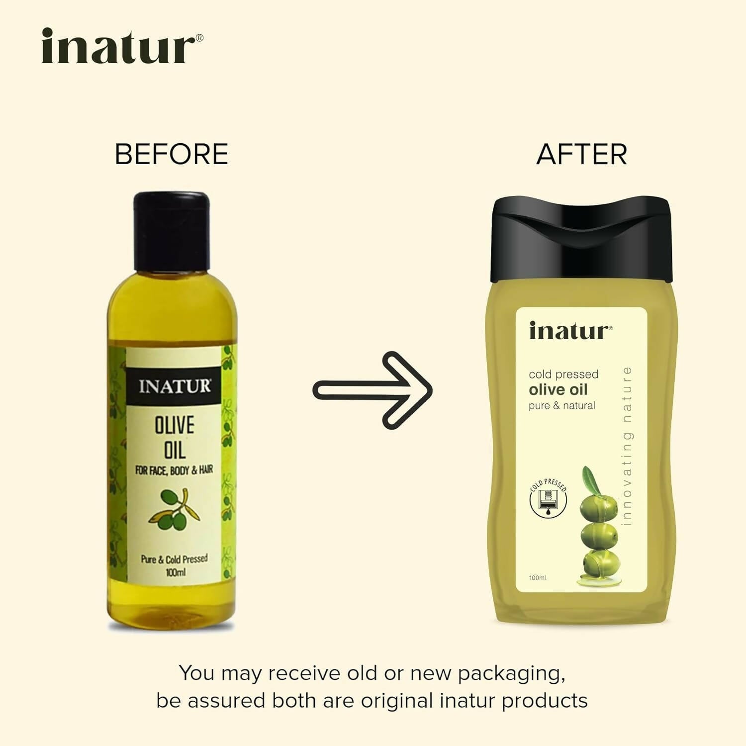 Inatur Cold Pressed Olive Oil - Swadesiicart