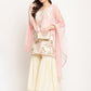 Ahalyaa Women's Beige Crepe Digital Floral Print Kurta Sharara Set with Dupatta | Swadesiicart