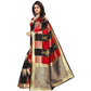 Vamika Banarasi Jaquard Red Weaving Saree (Banarasi 29) | Swadesiicart
