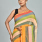 Exclusive Collection Beautiful Multi3 Pure Cotton Woven Handloom Saree With Running Blouse Piece - Swadesiicart