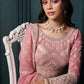 Vegaa Fashion Pink Georgette Embroidered Wedding Lehenga - Swadesiicart