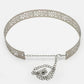 NVR Women Circular Silver Plated Adjustable Broad Belt | Swadesiicart