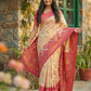 Shree Shyam Fashion Cream Pochampally Silk Saree