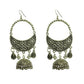 Tiaraa Silver Alloy Oxidised Jhumki Dangle Earrings For Women - Swadesiicart