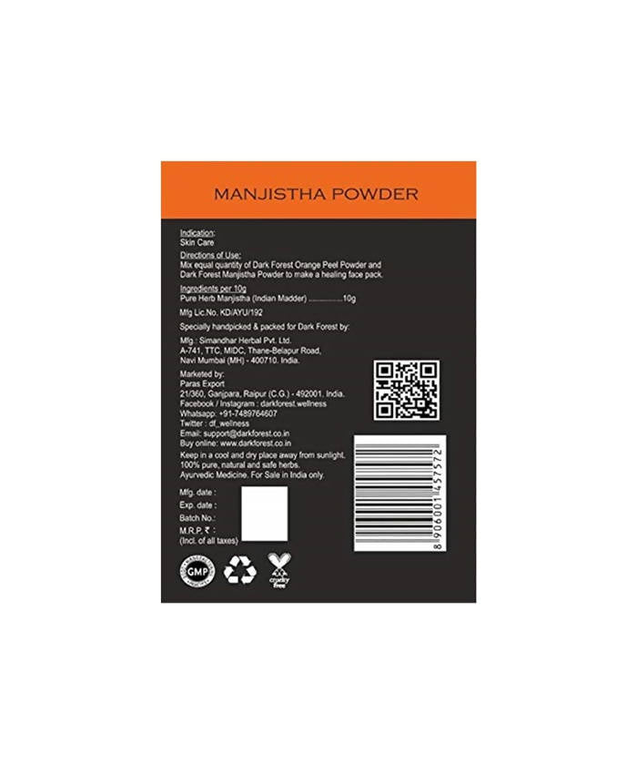 Dark Forest Manjistha Powder | Swadesiicart