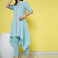 Women Republic Light Blue Cotton Kurta Set | Swadesiicart