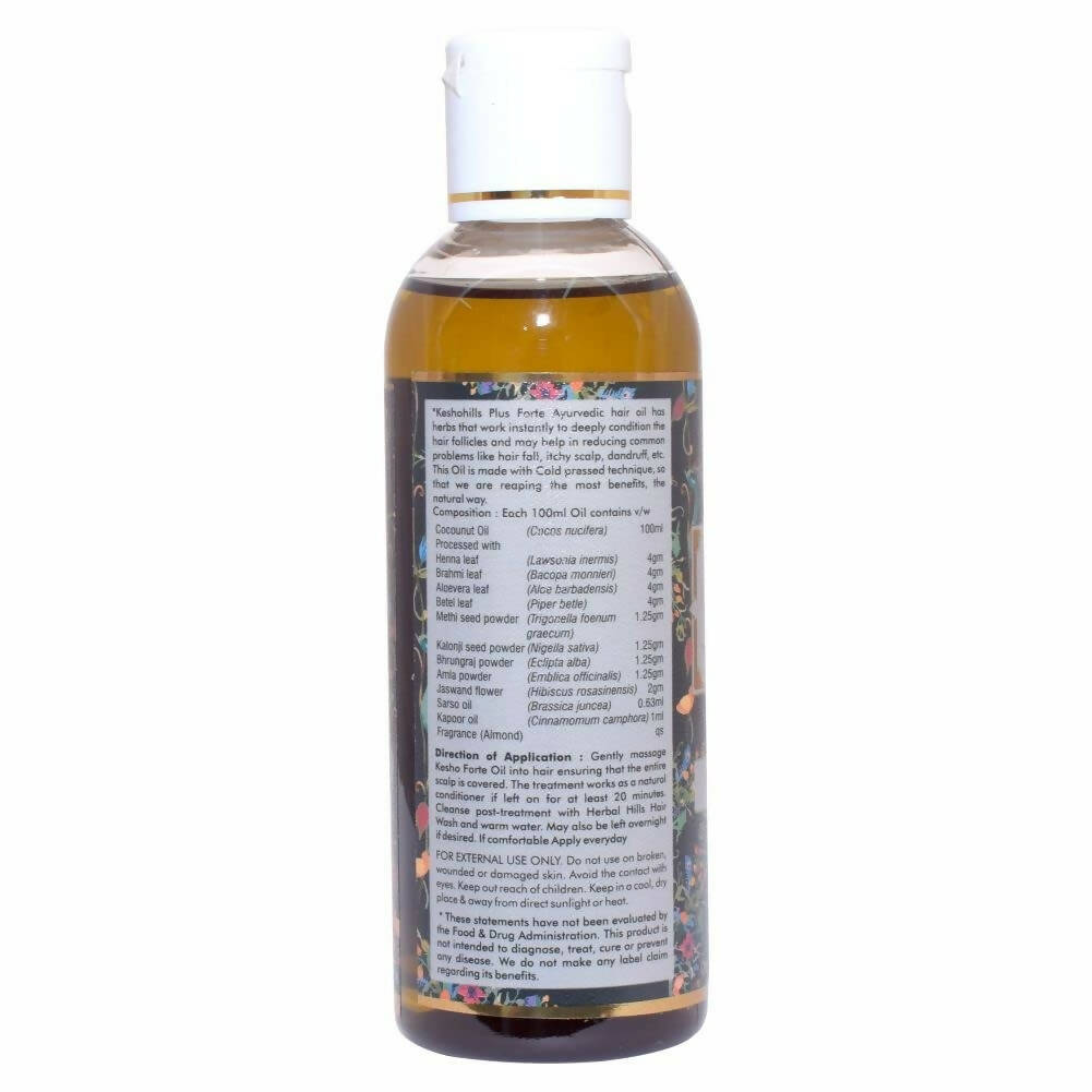 Herbal Hills Keshohills Plus Forte Ayurvedic Hair Oil - Swadesiicart