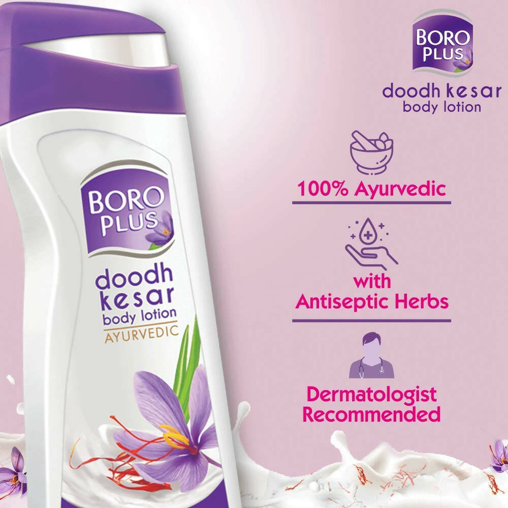 BoroPlus Dhoodh Keshar Body Lotion - Limited Time Offer - Swadesiicart
