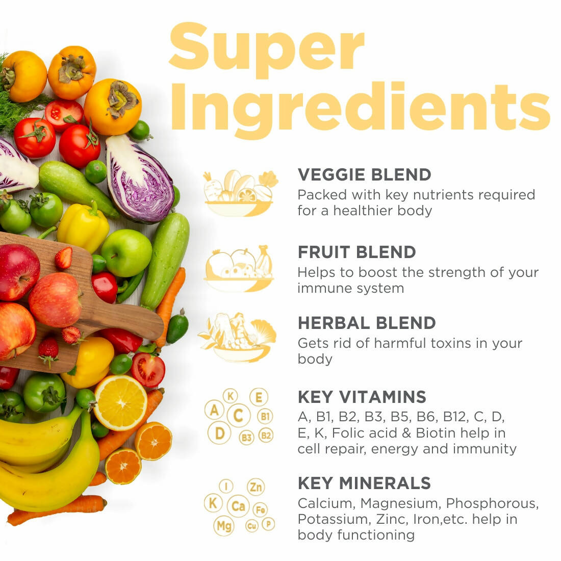 Happier Healthblend Multi Vitamins Tablets - Swadesiicart