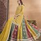 Vegaa Fashion Yellow Chinon Silk Embroidered Lehenga Style Suit - Swadesiicart