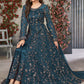 Vegaa Fashion Rama Net Embroidered Anarkali Suit - Swadesiicart