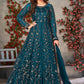 Vegaa Fashion Rama Net Embroidered Anarkali Suit - Swadesiicart