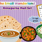 The Small Wonderland Annapurna Thali Pretend Play Set -Roti,Daal ,Rice ,bhindi ki sabji - Indian Food Inspired Pretend Play toys