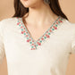Antaran Off White Cotton Flex Embroidered Tunic - Swadesiicart