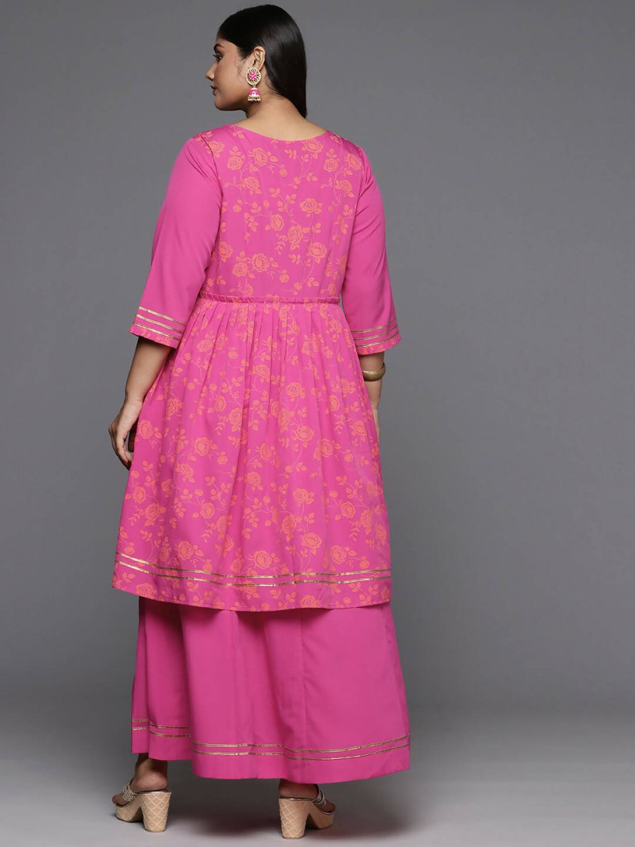 Ahalyaa Women's Traditional wear Ethnic Dress - PINK | Swadesiicart