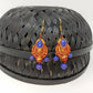 Terracotta Boho Style Hangings-Golden Red And Blue