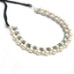 Mominos Fashion Johar Kamal Silver-Plated Brass Finish Pearls Work Choker For Women (White) | Swadesiicart