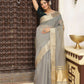Shree Shyam Fashion Grey Cotton Saree