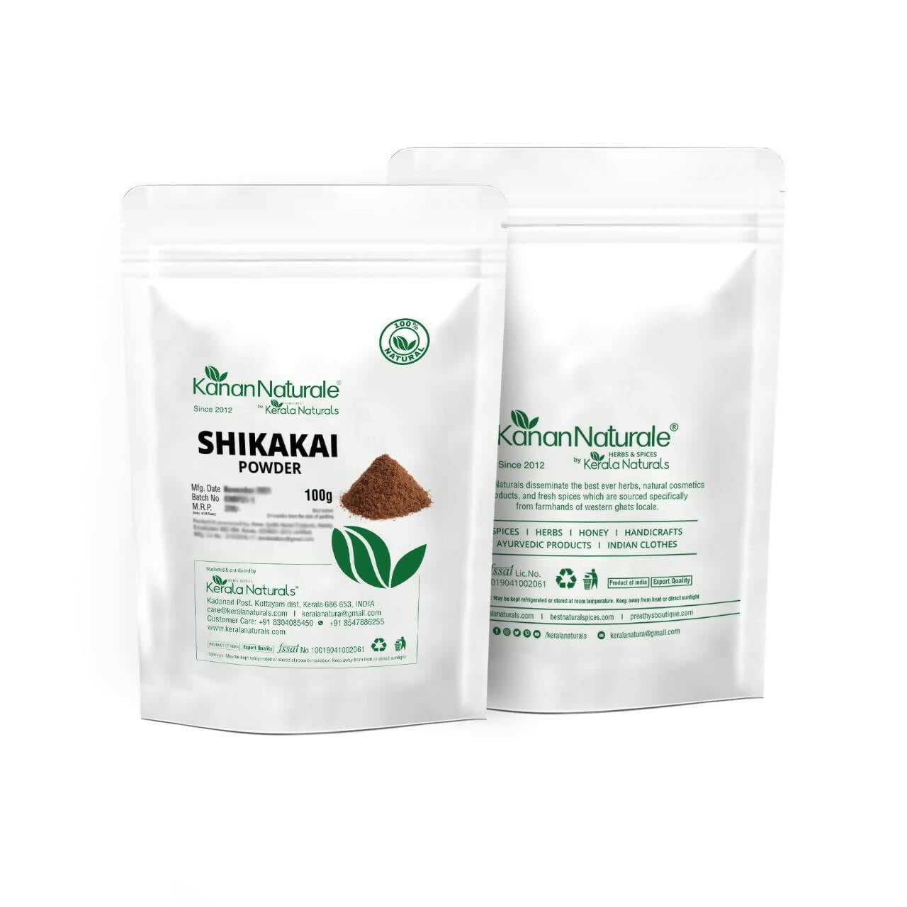Kerala Naturals Shikakai Powder - Swadesiicart