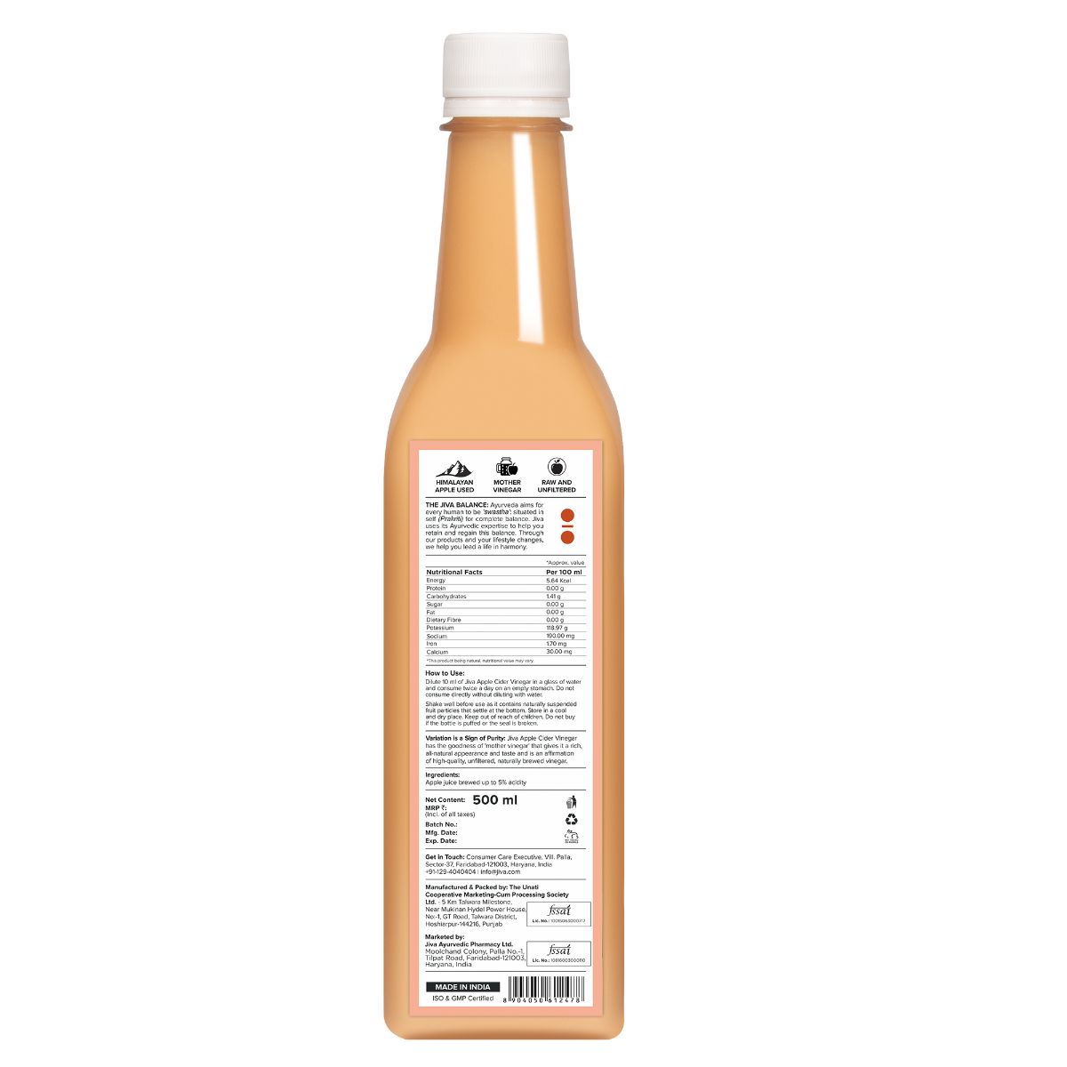 Jiva Ayurveda Apple Cider Vinegar | Swadesiicart