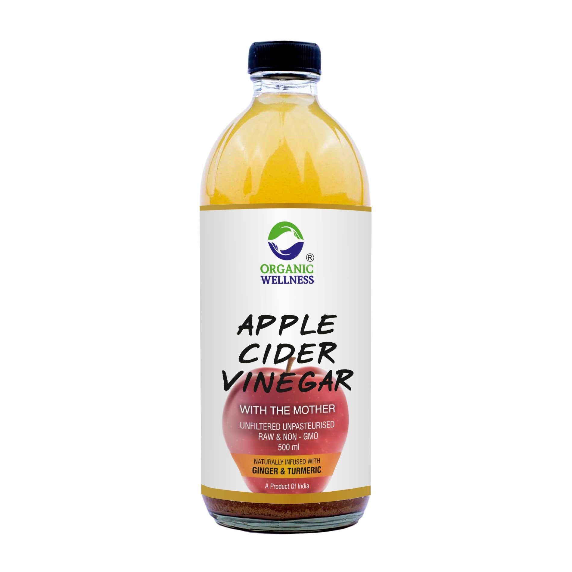 Organic Wellness Apple Cider Vinegar with Mother, Ginger & Turmeric - Organic Wellness Products Private Limited