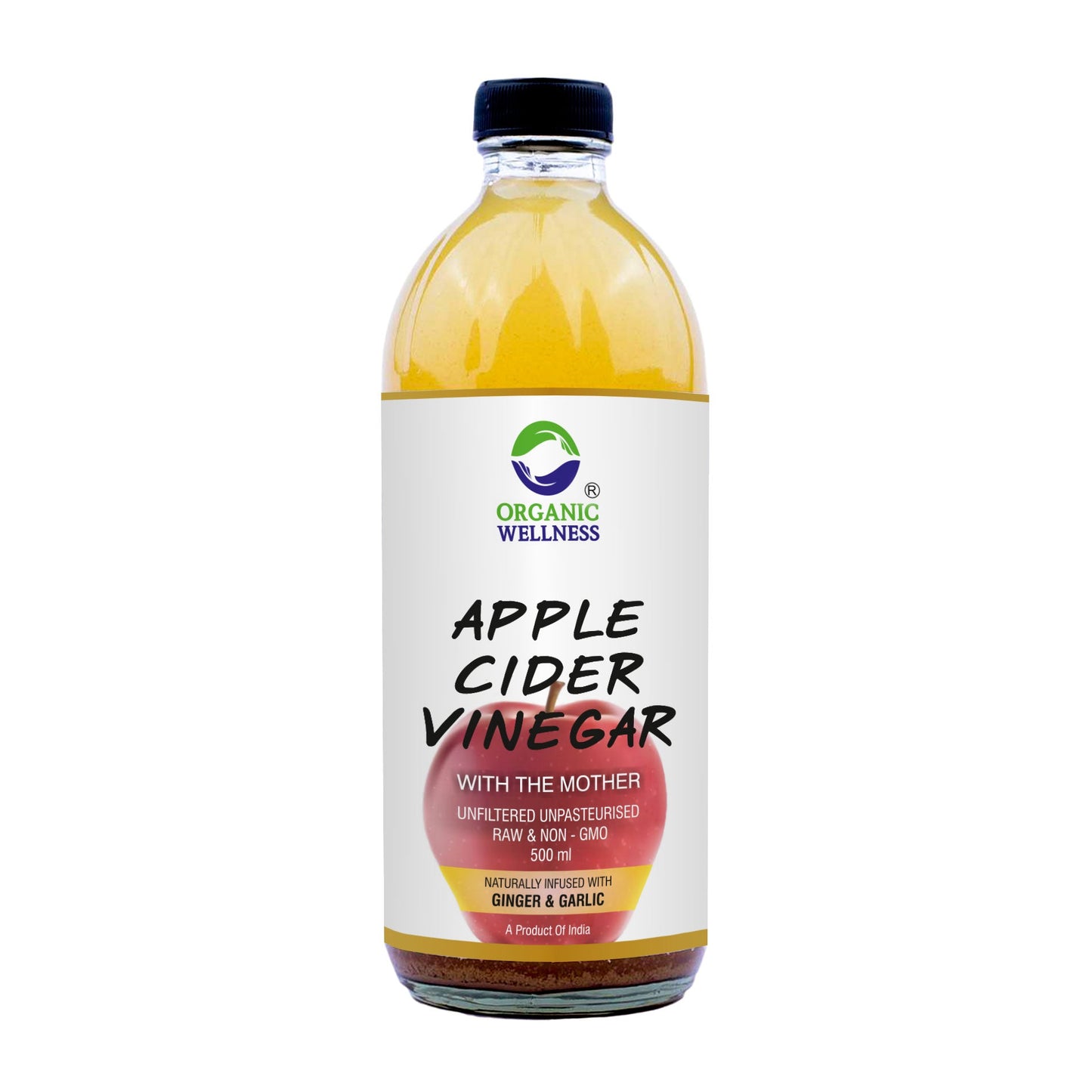 Organic Wellness Apple Cider Vinegar with Mother, Ginger & Garlic - Organic Wellness Products Private Limited