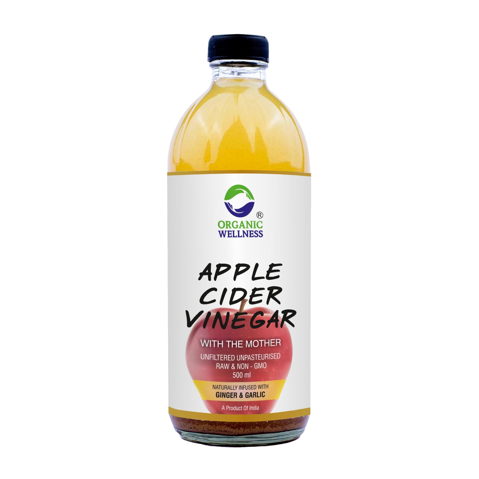 Organic Wellness Apple Cider Vinegar with Mother, Ginger & Garlic - Organic Wellness Products Private Limited