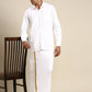Ramraj Cotton Mens Full Sleeve Formal 100 % Cotton White Shirt | Swadesiicart