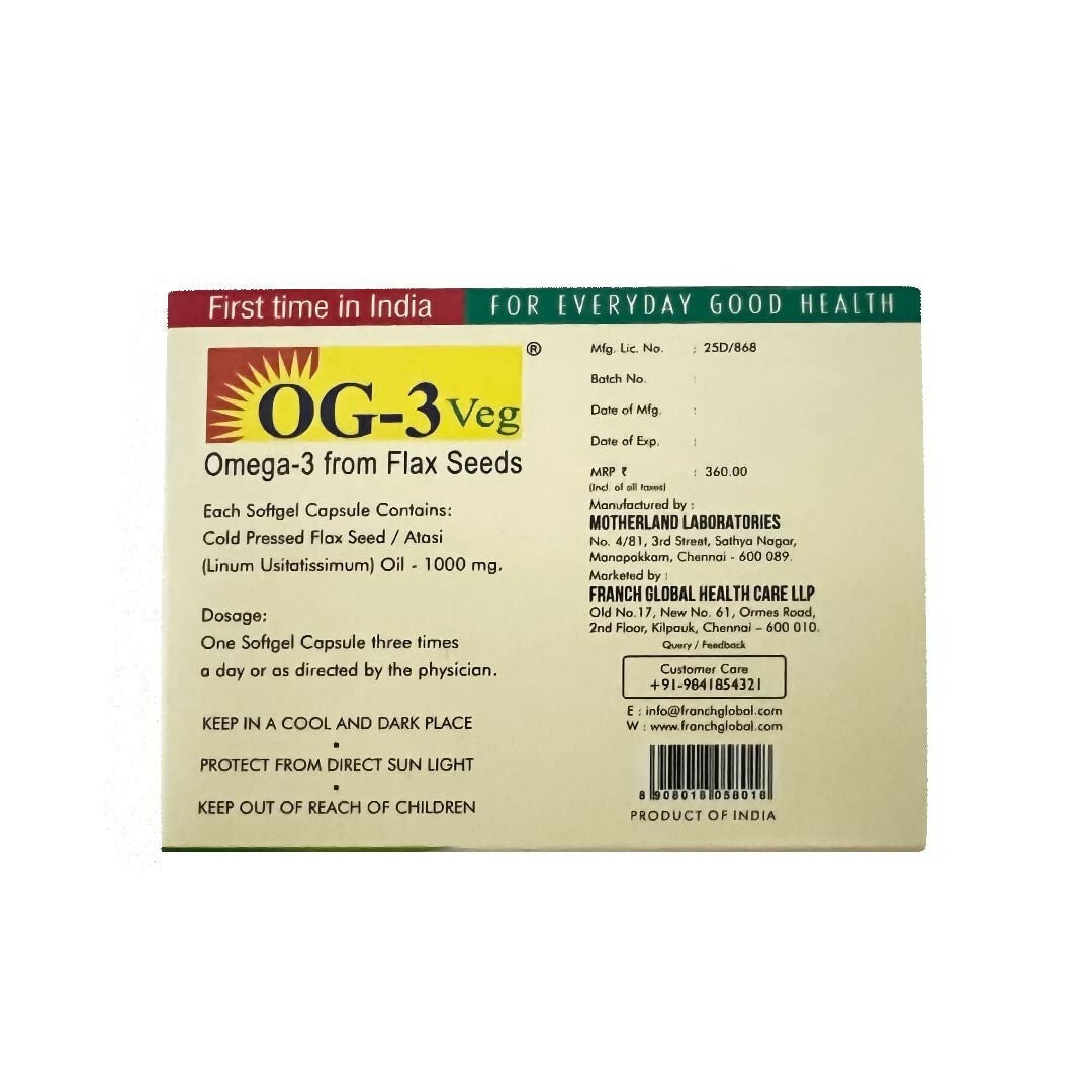 Franch OG-3 Veg Capsules | Swadesiicart