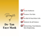 AYA De-Tan Face Cream With Green Tea Extract & Kojic Acid