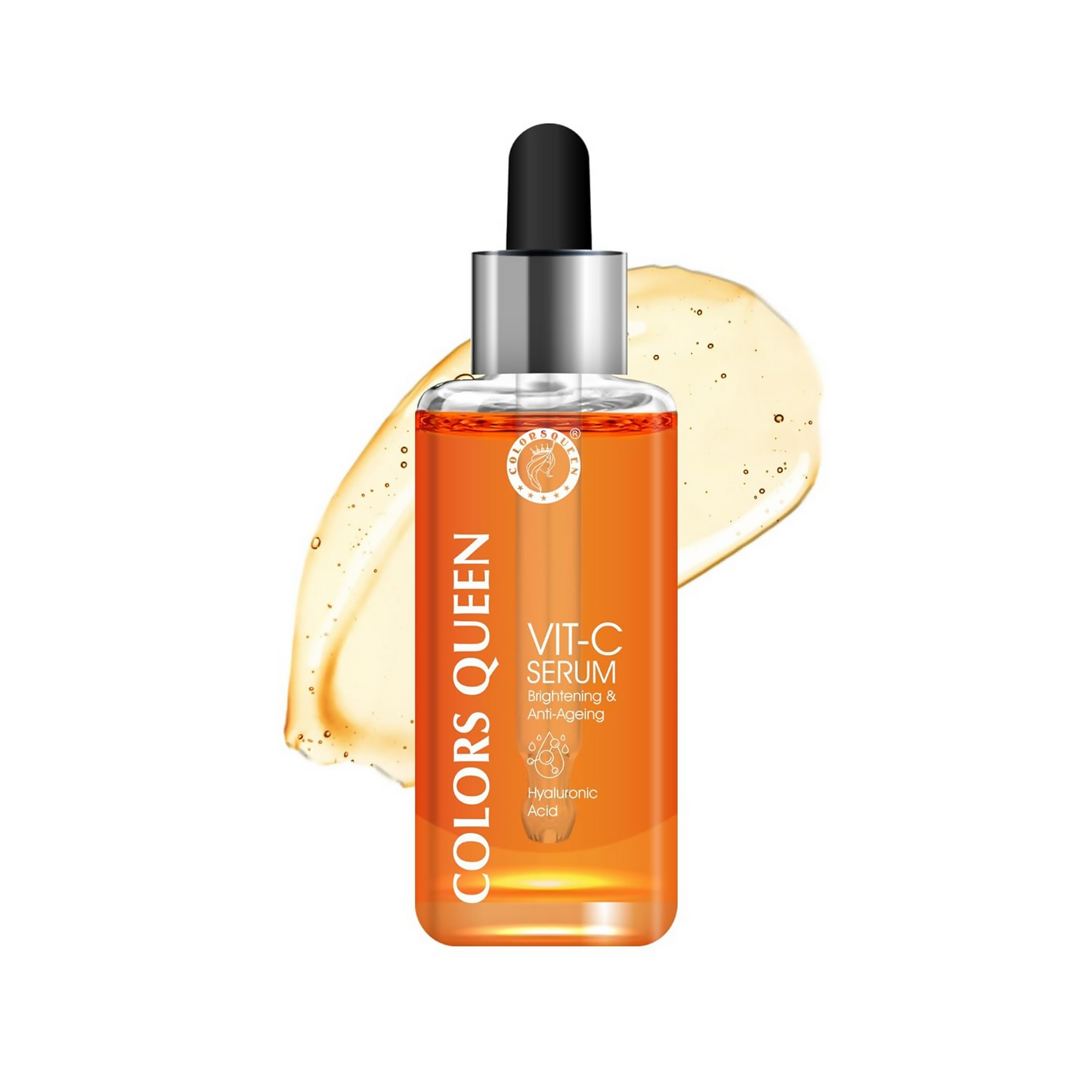 Colors Queen Vitamin C Face Serum For Glowing Skin With Hyaluronic Acid | Swadesiicart