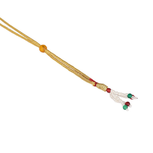 Nuyug 18K Gold Plated Temple Bliss Minimal Necklace Set | Swadesiicart