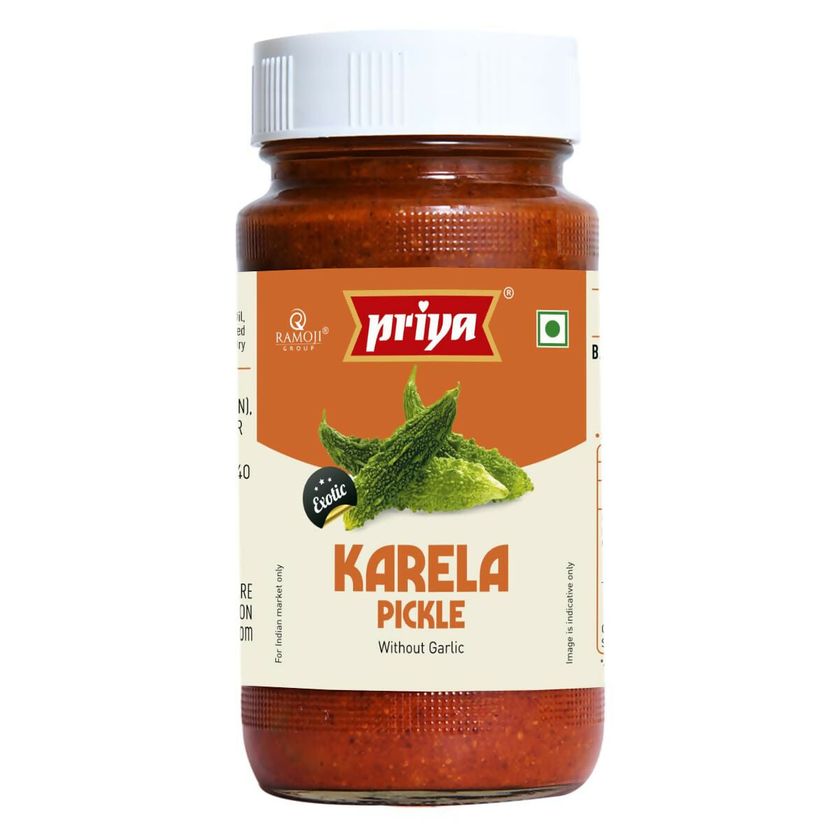 Priya Bittergourd (Karela) Pickle Without Garlic | Swadesiicart